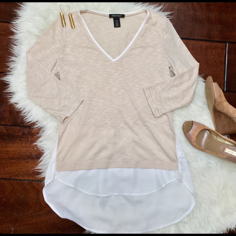 WHBM XXS Romantic Tunic Top